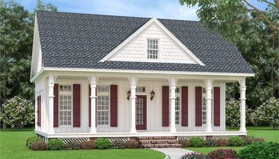 image of traditional house plan 6577